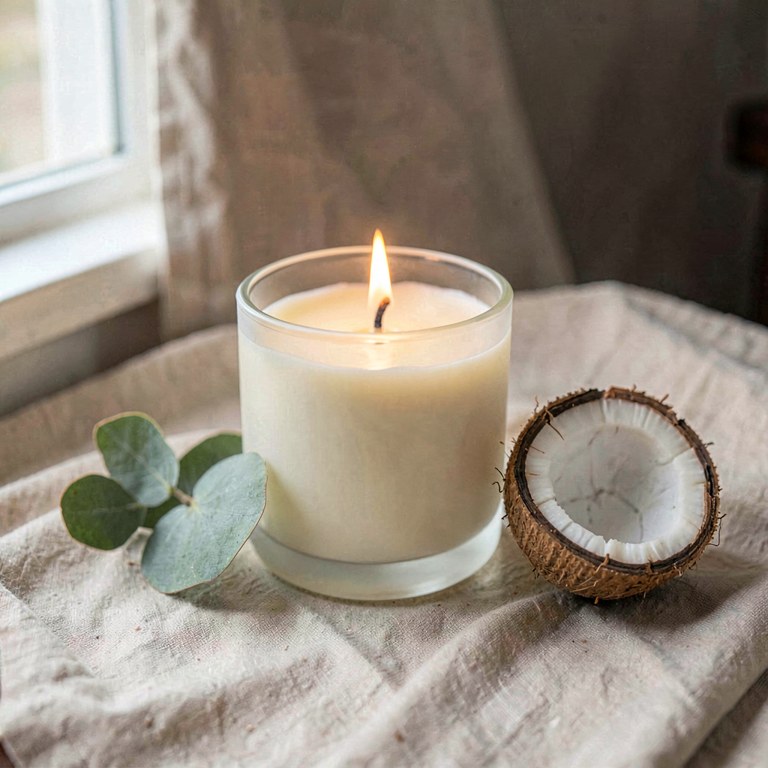 Coconut-blend luxury candle