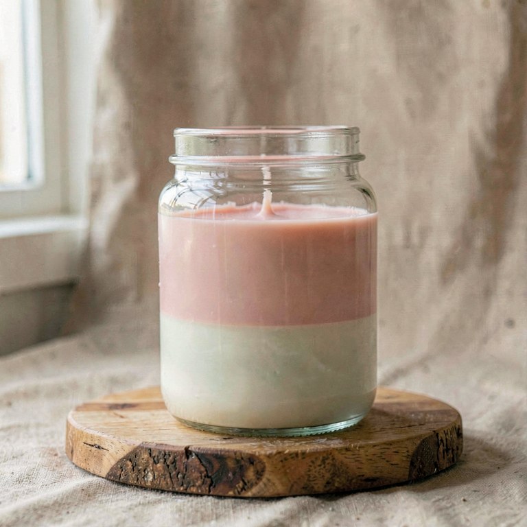 Layered color candle