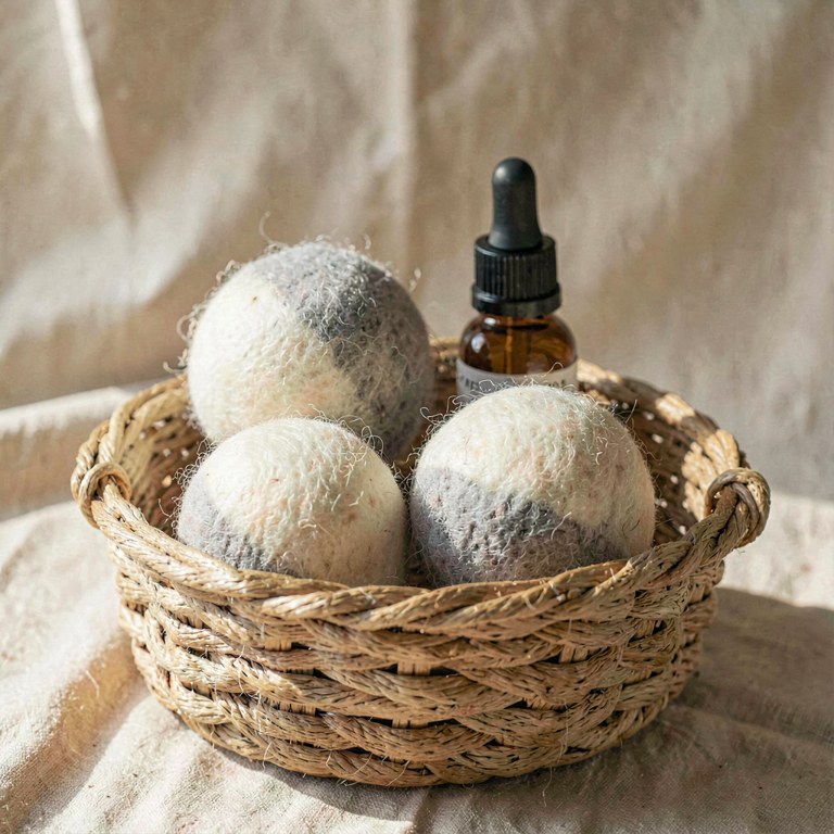 Scented wool dryer balls